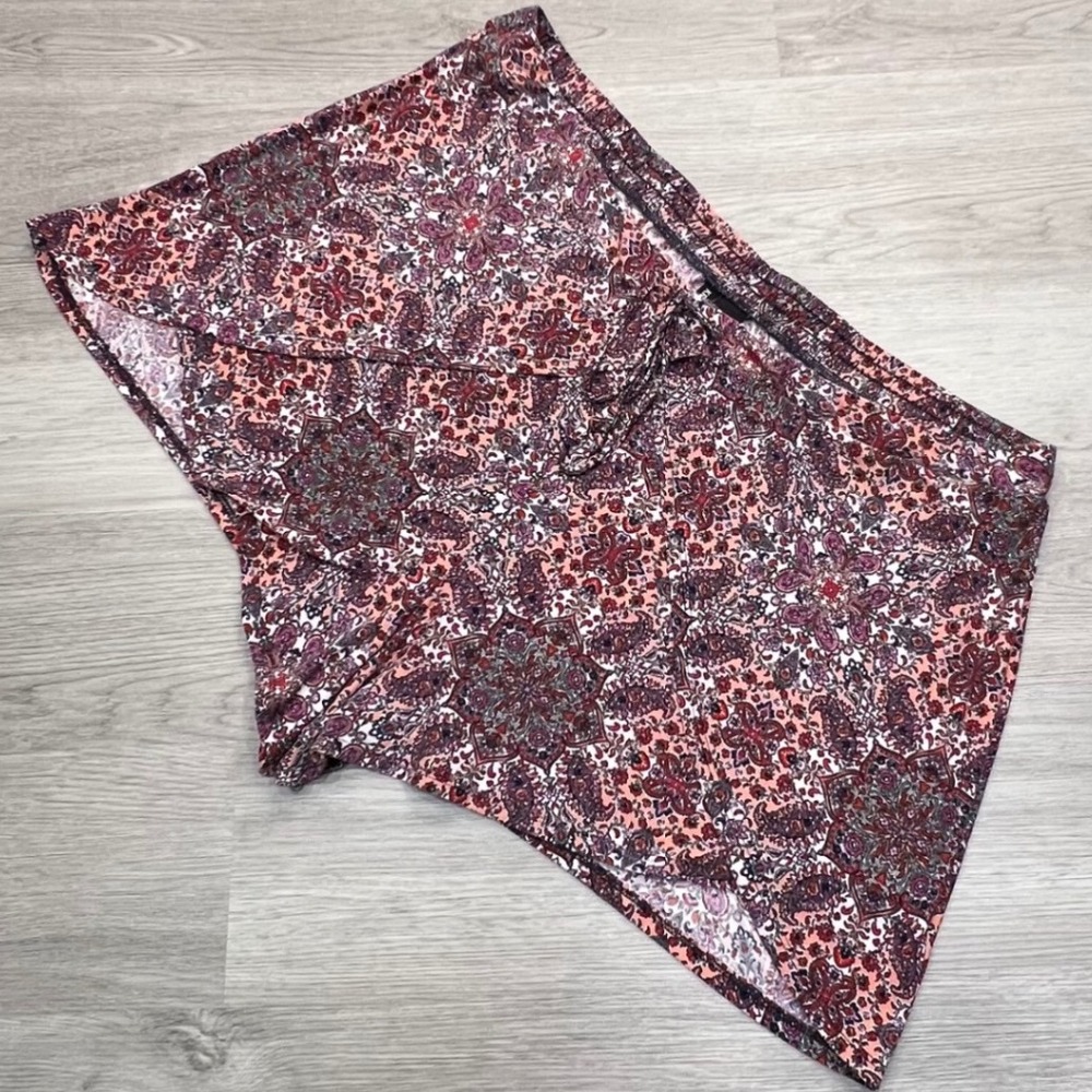 Kristin Nicole Women's 3X‎ Floral Print Drawstring Waist Shorts Plus Size